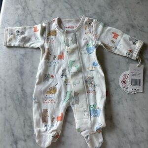 Magnetic Me Cream Footie One Piece with Cozy Comfort (Premie)